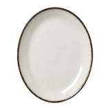 VV1320 Steelite Charcoal Dapple Oval Coupe Plates 202mm (Pack of 24)