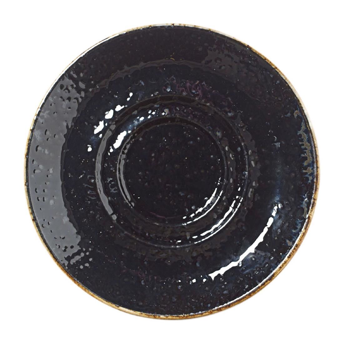 Steelite Craft Liquorice Saucers Small Double-Well 118mm (Pack of 12)