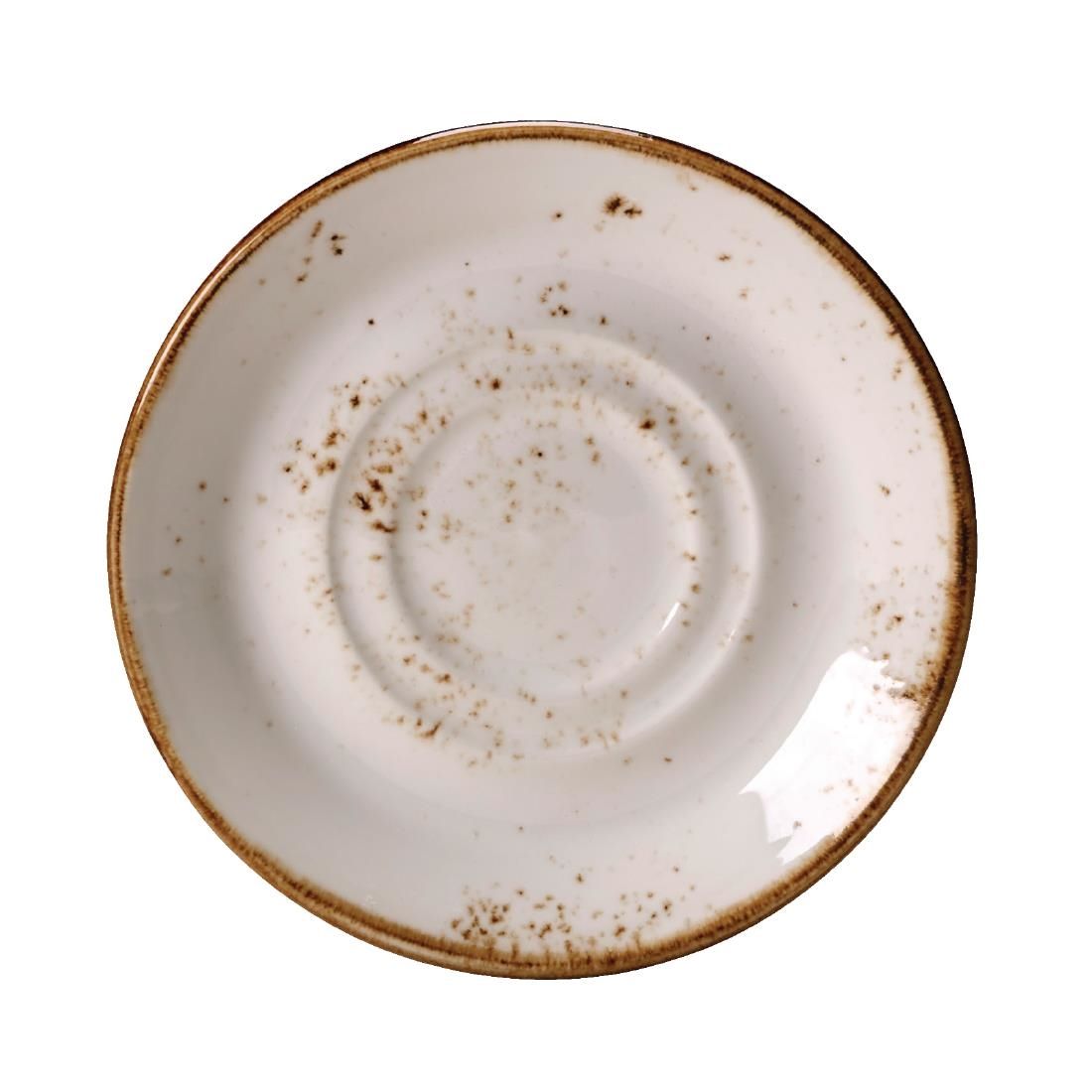 Steelite Craft White Stand and Saucer Double Well Large (Pack of 36)