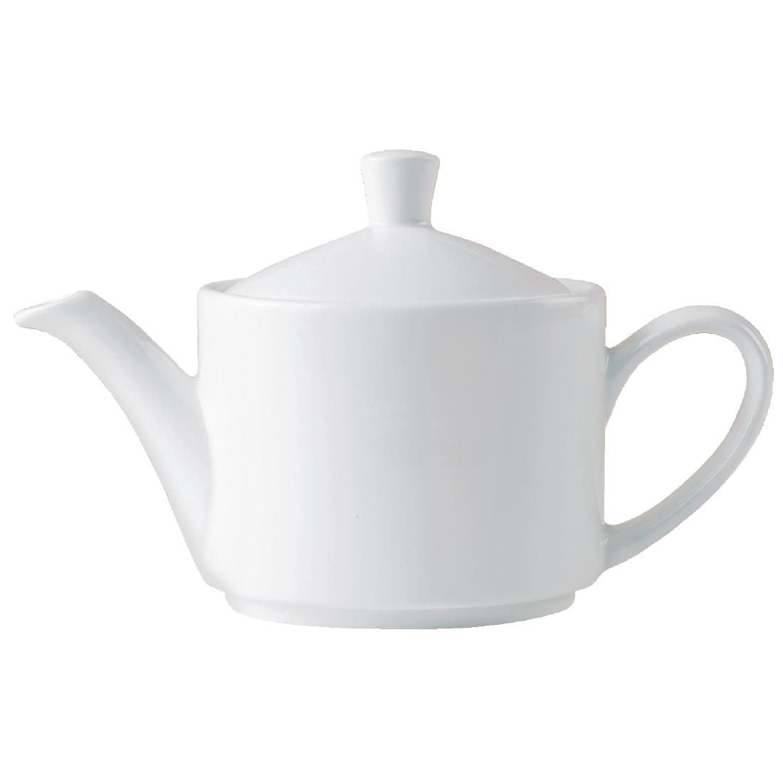 V7431 Steelite Monaco White Vogue Teapots 412ml (Pack of 6)