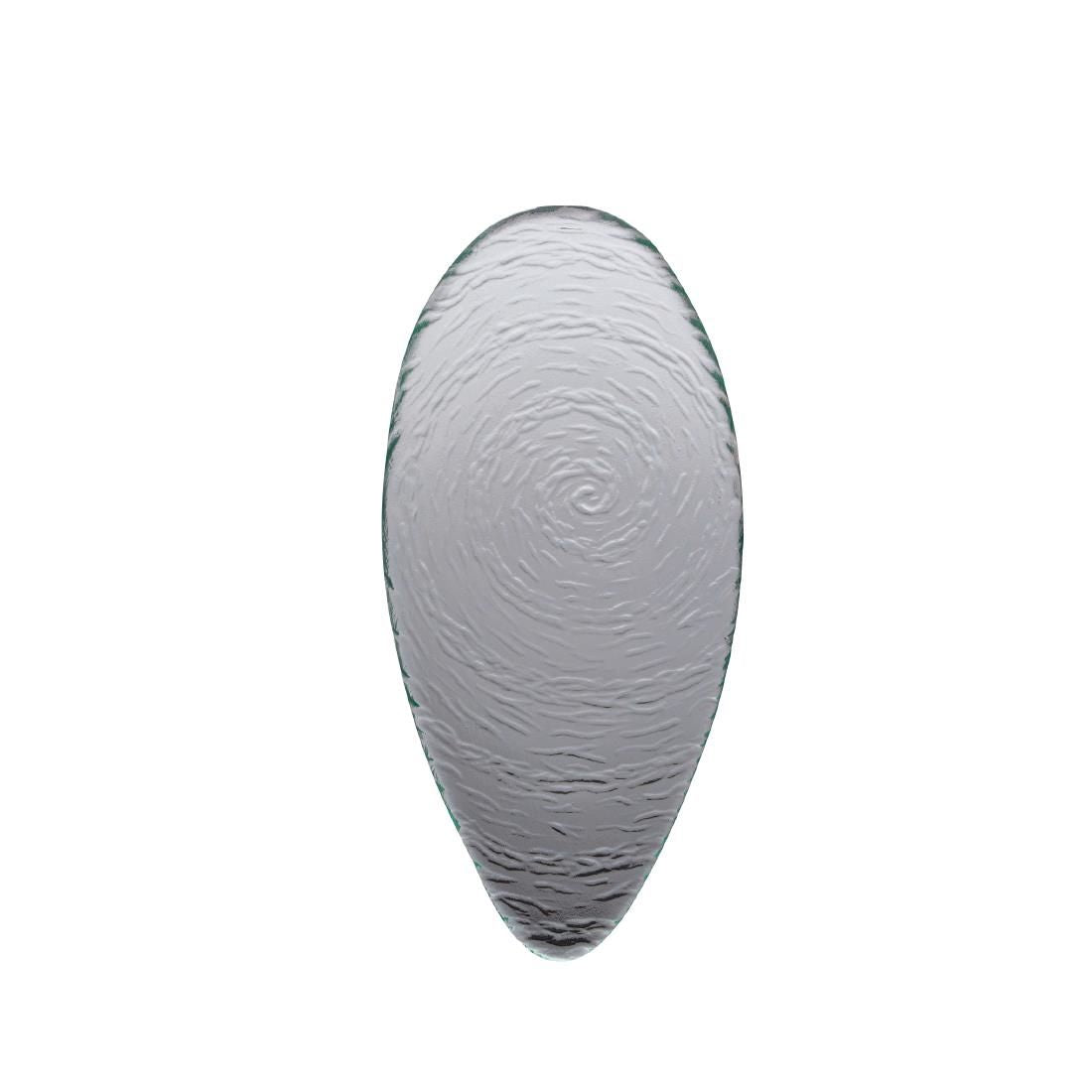 VV715 Steelite Scape Glass Oval Platters 300mm (Pack of 6)