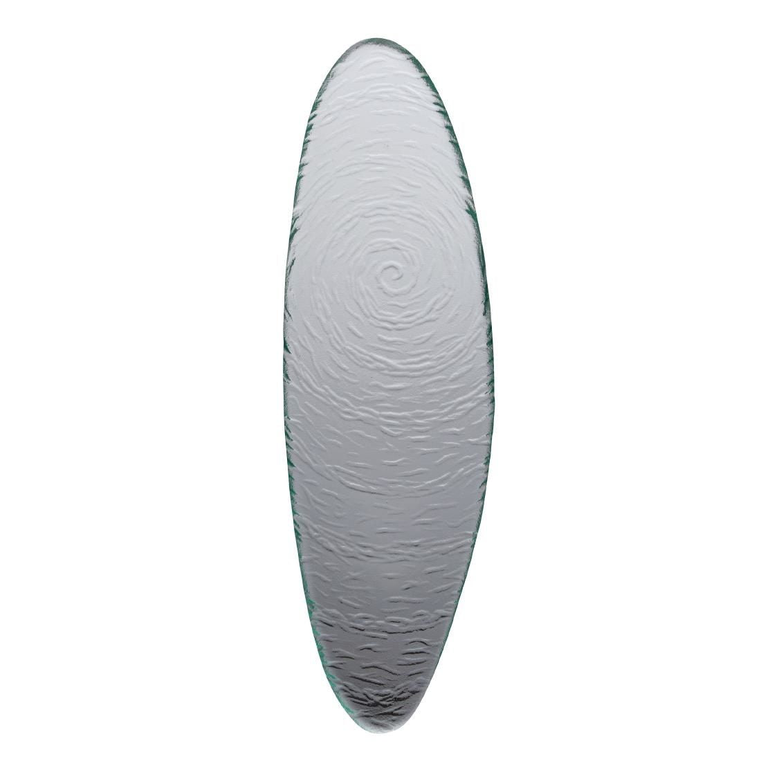 VV714 Steelite Scape Glass Oval Platters 400mm (Pack of 6)