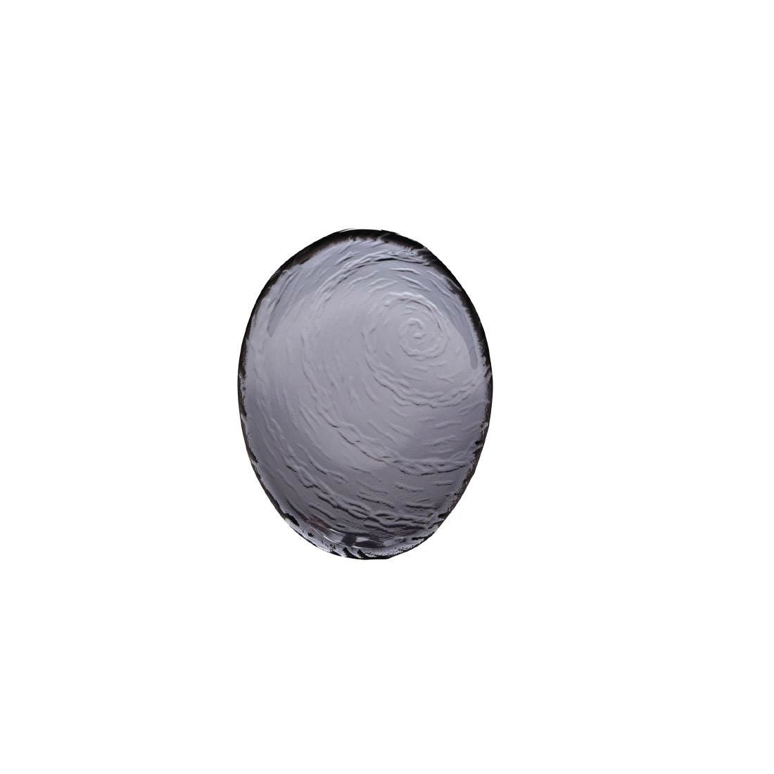 VV717 Steelite Scape Glass Smoked Oval Bowls 200mm (Pack of 12)