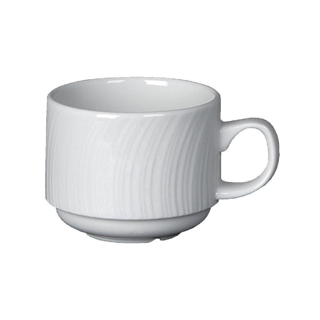 V6452 Steelite Spyro Stacking Cups 212ml (Pack of 36)