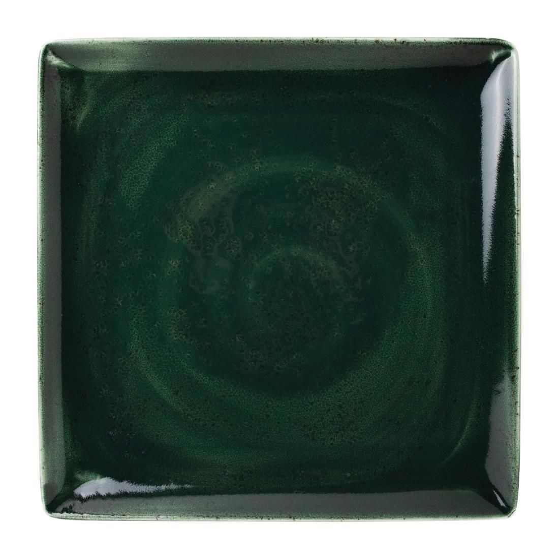 VV1858 Steelite Vesuvius Square One Burnt Emerald 270 x 270mm (Pack of 12)