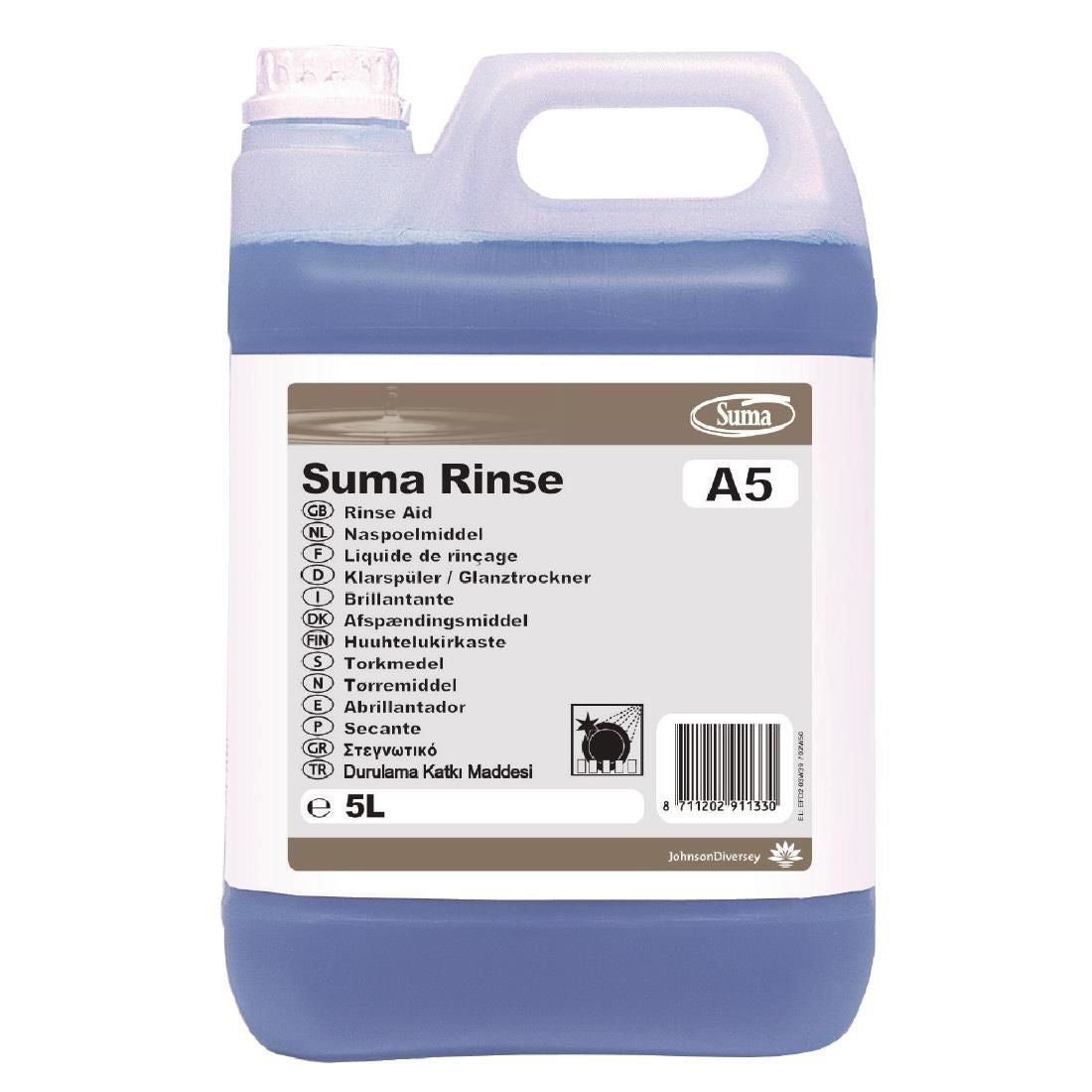 CD768 Suma A5 Warewasher Rinse Aid Concentrate 5Ltr (2 Pack)