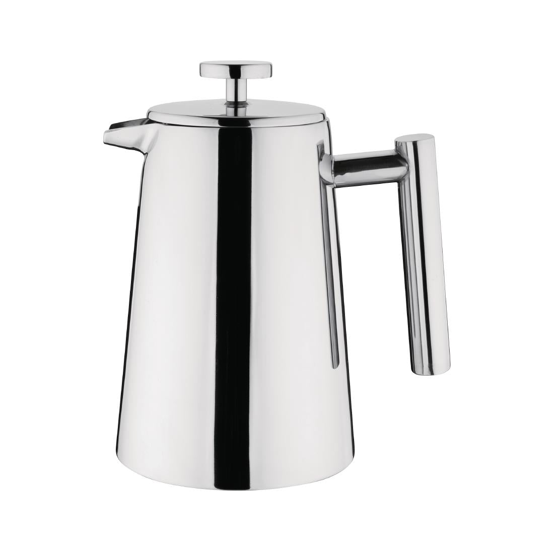 U072 Olympia Insulated Art Deco Stainless Steel Cafetiere 3 Cup