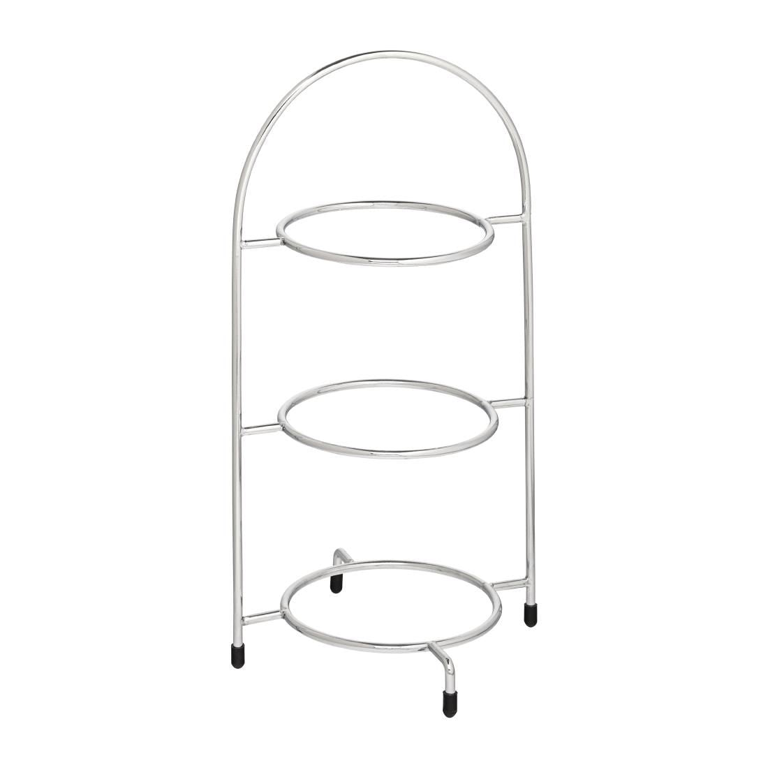 DY296 Utopia Chrome Three Tier Cake Stand 200mm