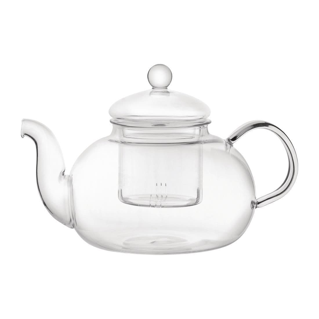 CN987 Utopia Long Island Glass Teapot 1Ltr (Pack of 6)