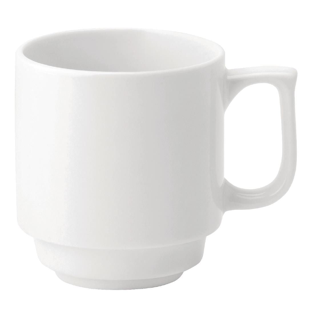 DY336 Utopia Pure White Stacking Mugs 280ml (Pack of 36)