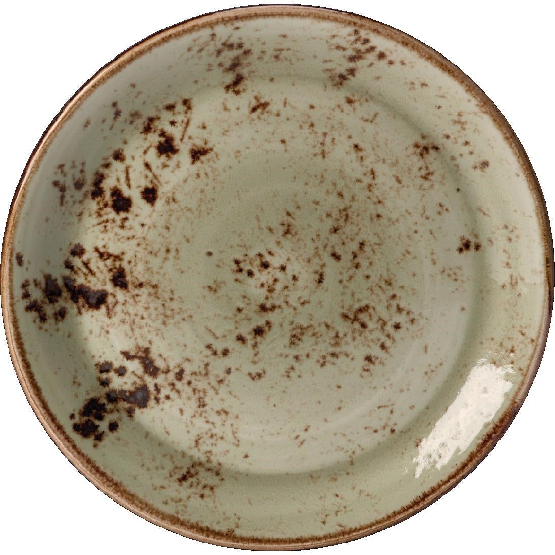 V060 Steelite Craft Green Coupe Plates 252mm (Pack of 24)