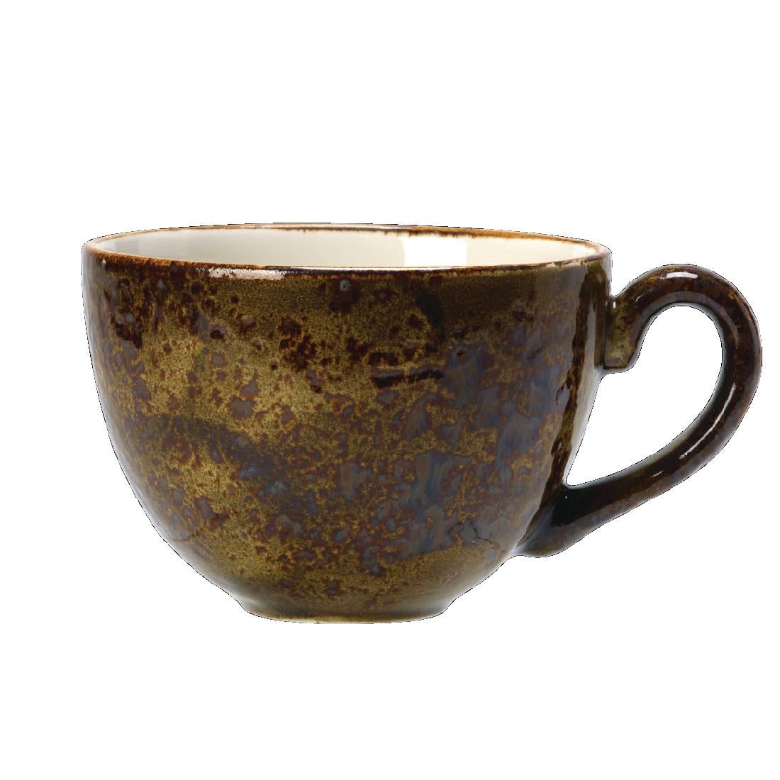 V080 Steelite Craft Brown Low Empire Cups 85ml (Pack of 36)