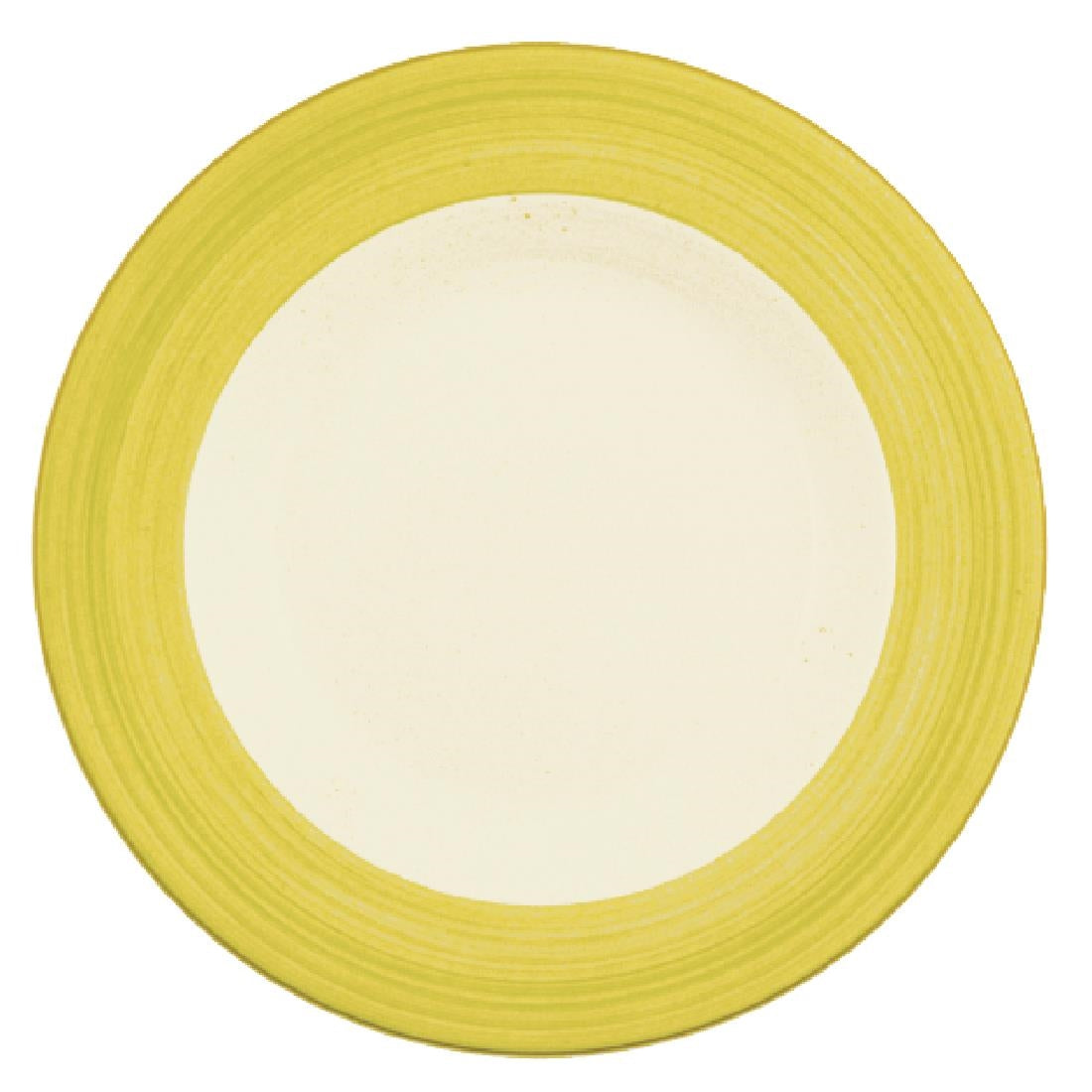 V2968 Steelite Rio Yellow Slimline Plates 202mm (Pack of 24)
