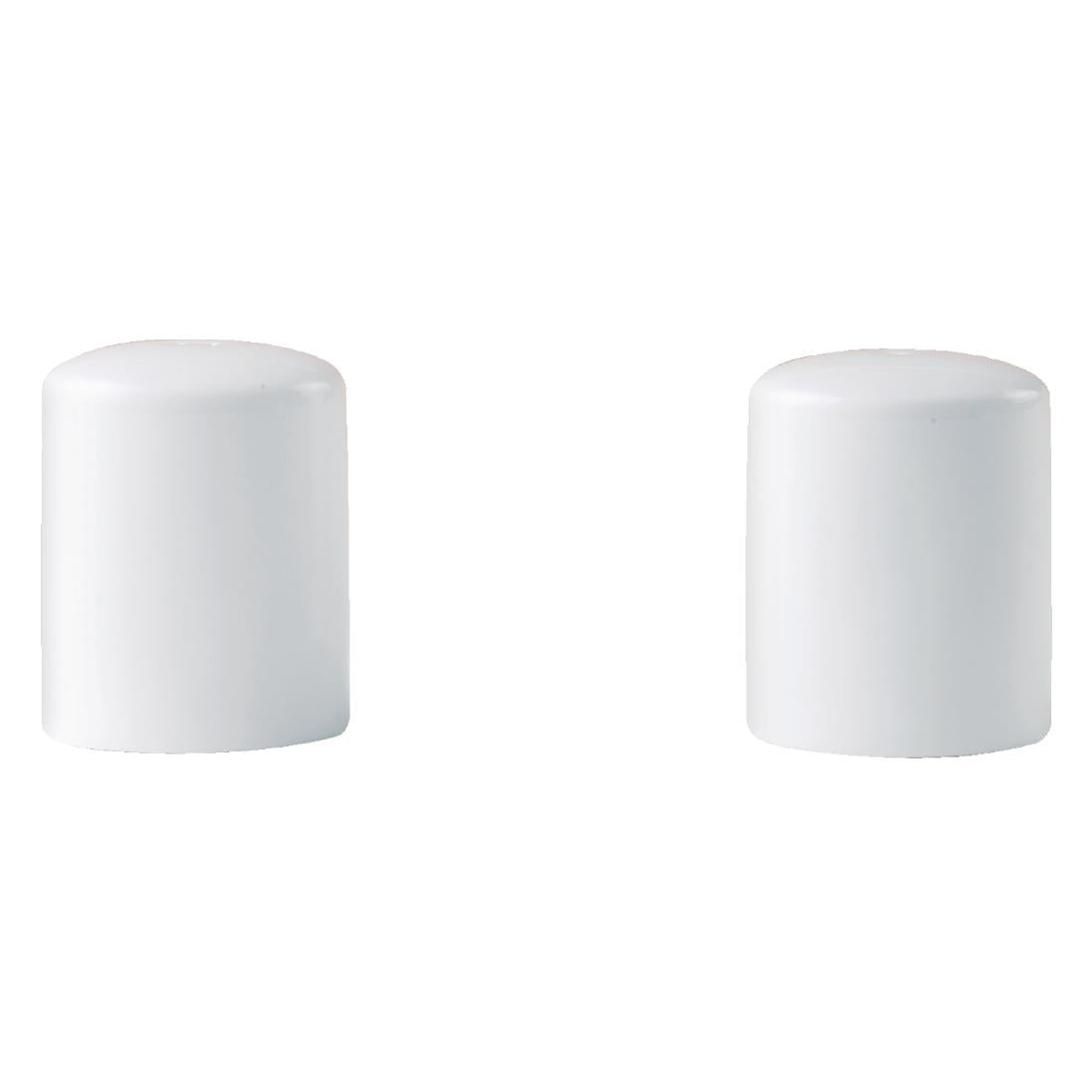 V7450 Steelite Monaco White Vogue Pepper Shakers (Pack of 12)