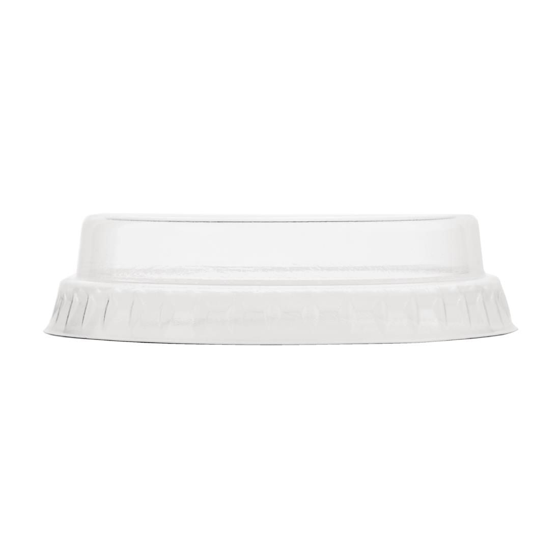 CL701 Vegware Compostable Flat Lids With No Hole 200ml / 7oz (Pack of 1000)