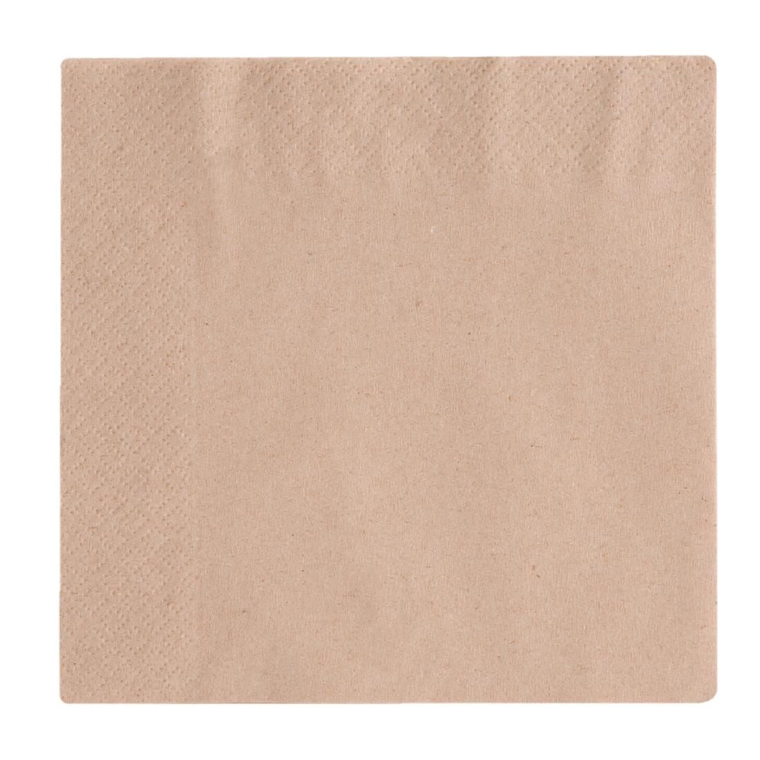 DW621 Vegware Compostable Unbleached Lunch Napkins 330mm (Pack of 2000)