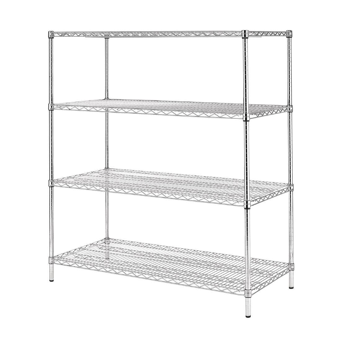 U259 Vogue 4 Tier Wire Shelving Kit 1830x610mm