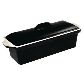 U560 Vogue Black Cast Iron Pate Terrine Mould 1.7Ltr - JD Catering Equipment Solutions Ltd