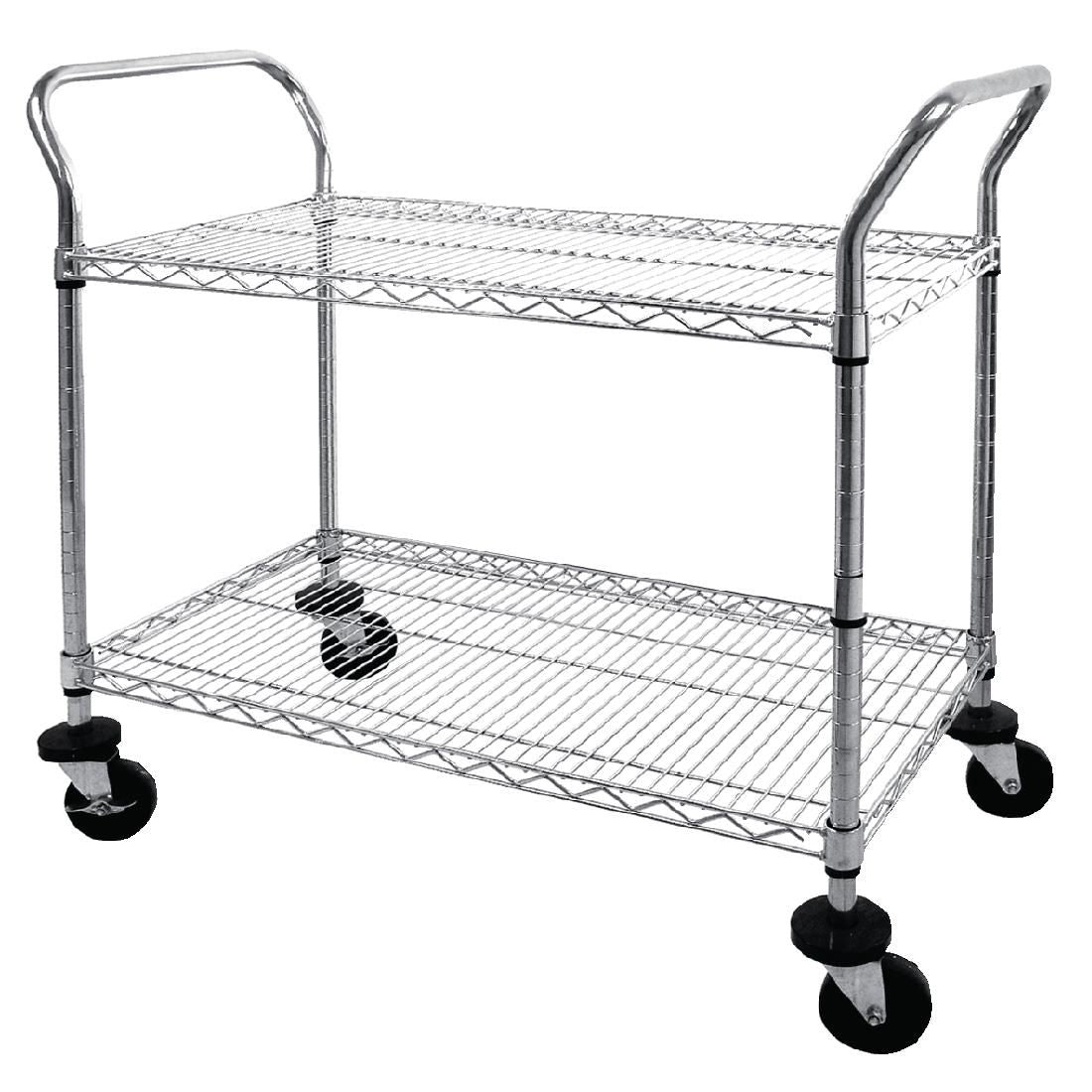 CC430 Vogue Chrome 2 Tier Wire Trolley