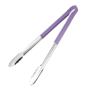 HC853 Vogue Colour Coded Serving Tong Purple 405mm - JD Catering Equipment Solutions Ltd
