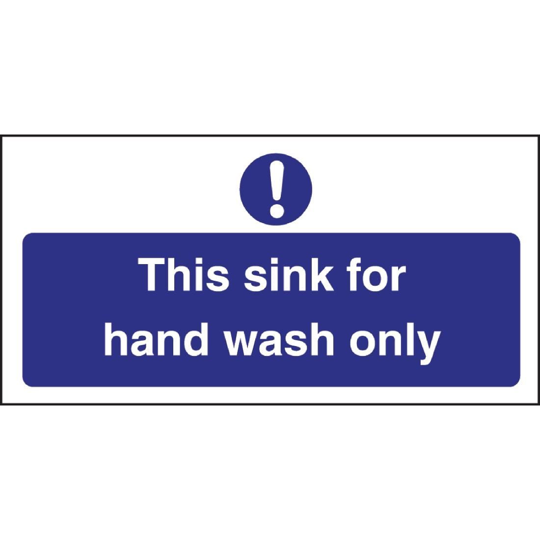 Vogue Hand Wash Only Sign