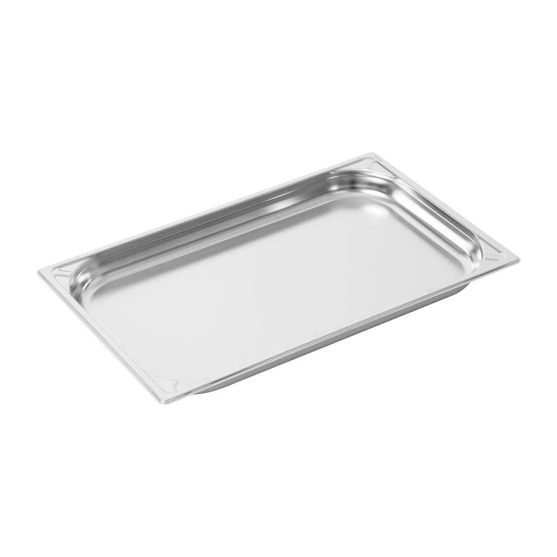 Vogue Heavy Duty Stainless Steel 1/1 Gastronorm Pan 40mm