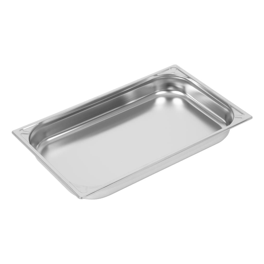 Vogue Heavy Duty Stainless Steel 1/1 Gastronorm Pan 65mm