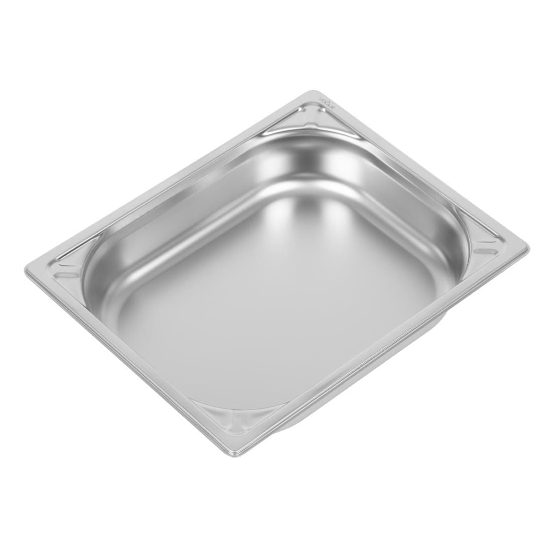 Vogue Heavy Duty Stainless Steel 1/2 Gastronorm Pan 65mm