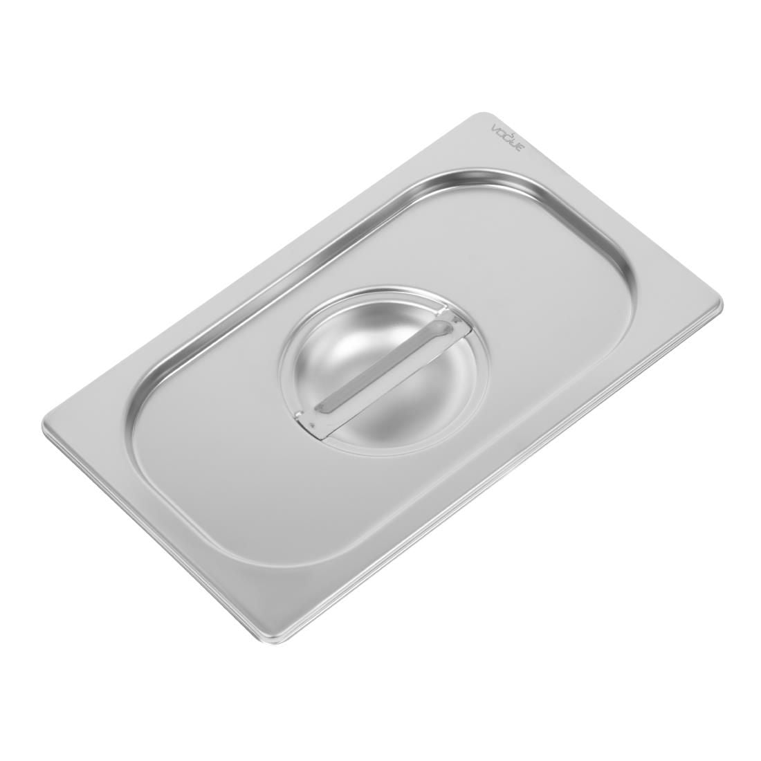 Vogue Heavy Duty Stainless Steel 1/4 Gastronorm Pan Lid