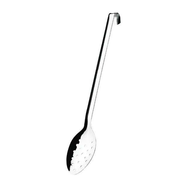 L672 Vogue Long Perforated Spoon with Hook 16" - JD Catering Equipment Solutions Ltd