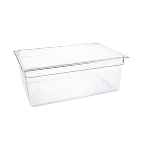 U227 Vogue Polycarbonate 1/1 Gastronorm Container 200mm Clear - JD Catering Equipment Solutions Ltd
