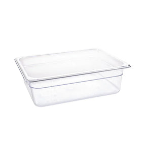 U229 Vogue Polycarbonate 1/2 Gastronorm Container 100mm Clear - JD Catering Equipment Solutions Ltd