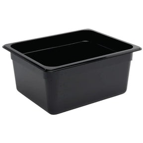 U460 Vogue Polycarbonate 1/2 Gastronorm Container 150mm Black - JD Catering Equipment Solutions Ltd