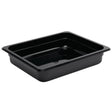 U458 Vogue Polycarbonate 1/2 Gastronorm Container 65mm Black - JD Catering Equipment Solutions Ltd