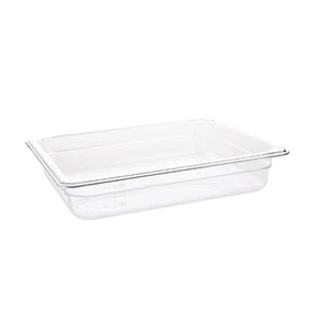 U228 Vogue Polycarbonate 1/2 Gastronorm Container 65mm Clear - JD Catering Equipment Solutions Ltd