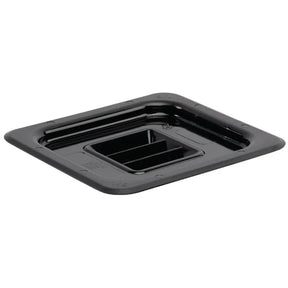 U478 Vogue Polycarbonate 1/6 Gastronorm Lid Black - JD Catering Equipment Solutions Ltd