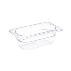 U242 Vogue Polycarbonate 1/9 Gastronorm Container 65mm Clear - JD Catering Equipment Solutions Ltd