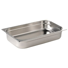 K903 Vogue Stainless Steel 1/1 Gastronorm Pan 65mm - JD Catering Equipment Solutions Ltd