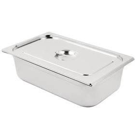 SA248 Vogue Stainless Steel 1/1 Gastronorm Pan with Lid - JD Catering Equipment Solutions Ltd
