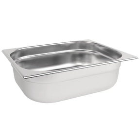 K928 Vogue Stainless Steel 1/2 Gastronorm Pan 100mm - JD Catering Equipment Solutions Ltd