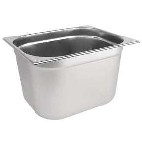 K932 Vogue Stainless Steel 1/2 Gastronorm Pan 200mm - JD Catering Equipment Solutions Ltd