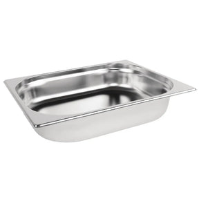 K927 Vogue Stainless Steel 1/2 Gastronorm Pan 65mm - JD Catering Equipment Solutions Ltd