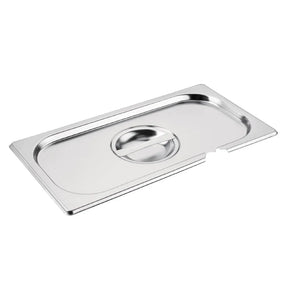 CB173 Vogue Stainless Steel 1/3 Gastronorm Notched Lid - JD Catering Equipment Solutions Ltd