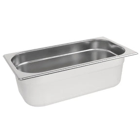 K933 Vogue Stainless Steel 1/3 Gastronorm Pan 100mm - JD Catering Equipment Solutions Ltd