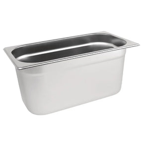 K934 Vogue Stainless Steel 1/3 Gastronorm Pan 150mm - JD Catering Equipment Solutions Ltd