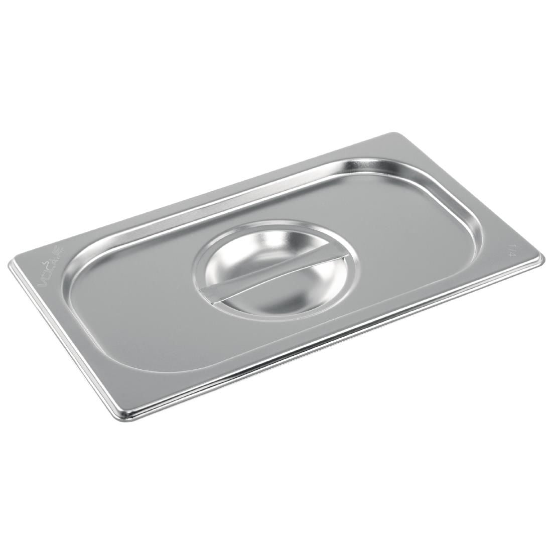 K972 Vogue Stainless Steel 1/4 Gastronorm Lid