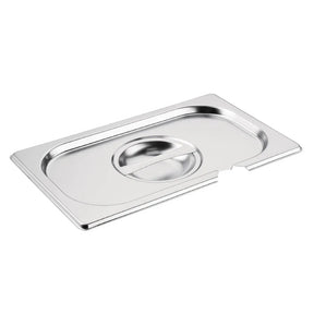 CB174 Vogue Stainless Steel 1/4 Gastronorm Notched Lid - JD Catering Equipment Solutions Ltd