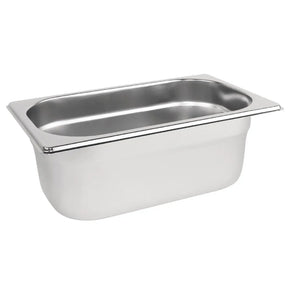 K819 Vogue Stainless Steel 1/4 Gastronorm Pan 100mm - JD Catering Equipment Solutions Ltd