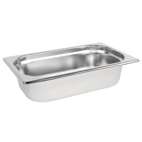 K818 Vogue Stainless Steel 1/4 Gastronorm Pan 65mm - JD Catering Equipment Solutions Ltd
