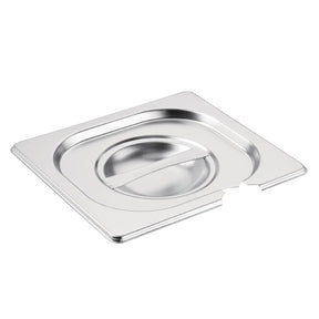 CB175 Vogue Stainless Steel 1/6 Gastronorm Notched Lid - JD Catering Equipment Solutions Ltd